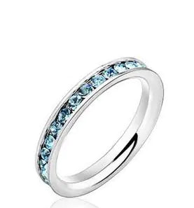Effortless Elegance Colorful Pave Rings Set