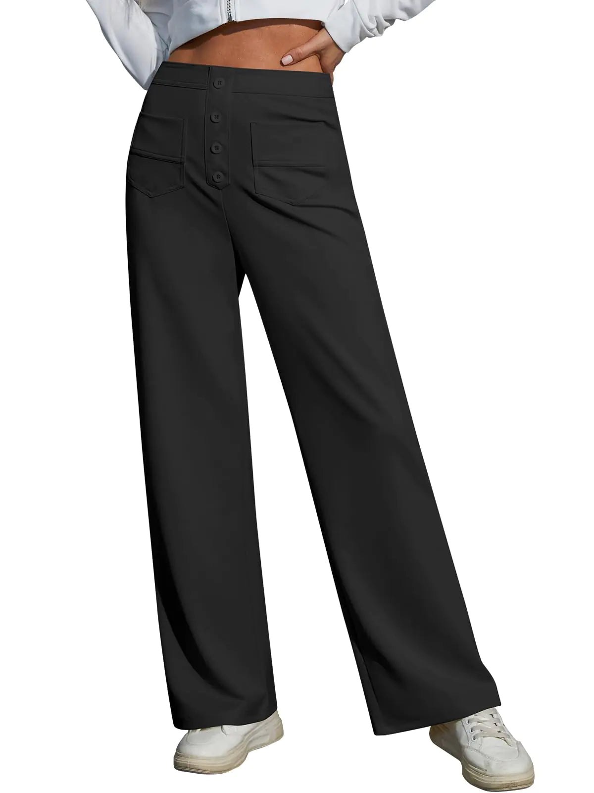 ElastiFit Women's High-Waist Work Trousers