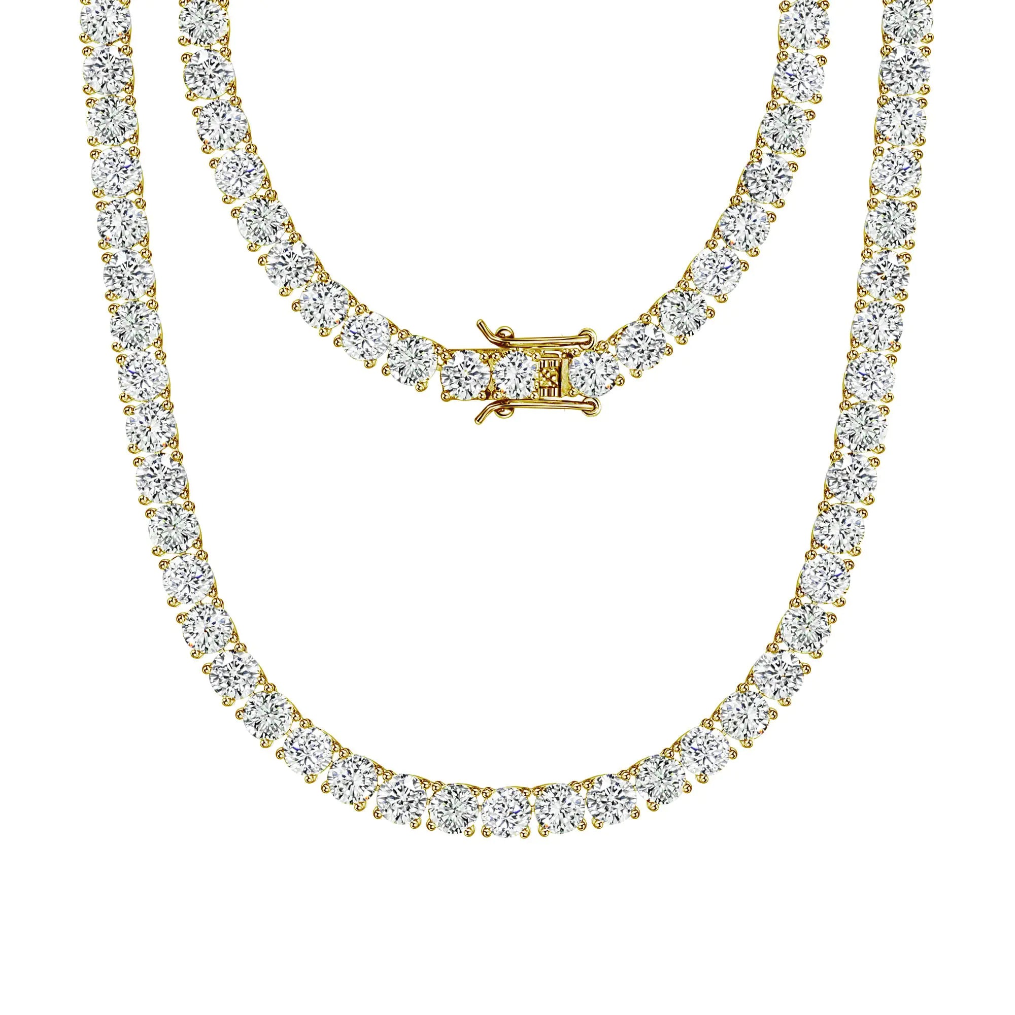 Iced Brilliance Cubic Zirconia Tennis Necklace