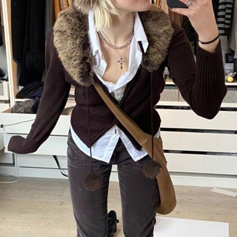 Winter Double‑Zip Drawstring Fur‑Ball Jacket — Warm Hooded Puffer Coat