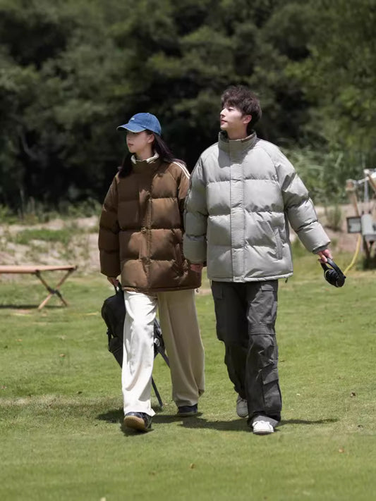 Down Cotton-Padded Thick Winter Puffer Jacket — Fur Hood Warm Coat