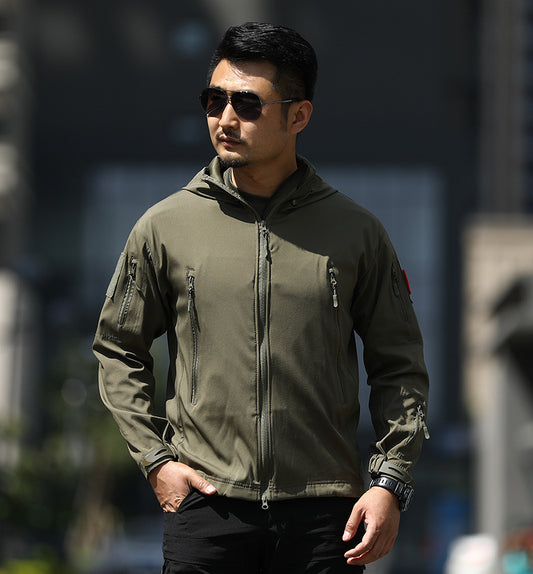 Tactical Soft Shell Jacket Waterproof Outdoor