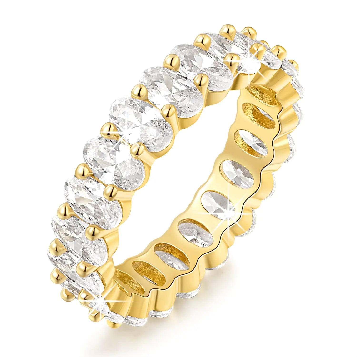 Eternal Radiance 14K Gold Cubic Zirconia Ring
